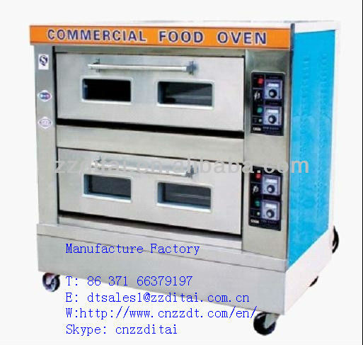 low price 2 layer 4 pan electric deck oven