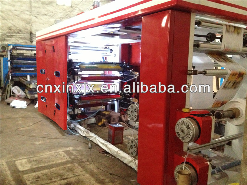 made in china top quality flexographic printing machine 2-8 colors