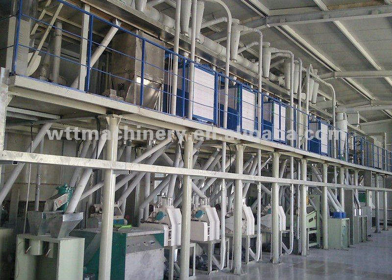 Maize flour milling machine