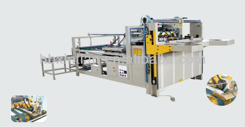 Manual carton sheet folder gluer machine