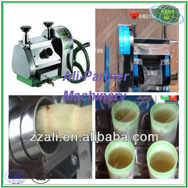 Manual type stainless steel sugar cane crusher