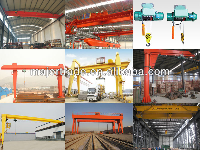 MG model heavy duty double girder gantry crane