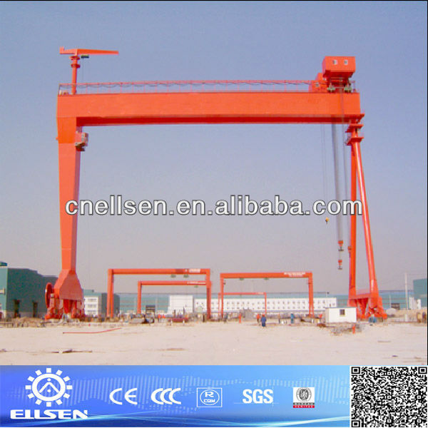 MG type double girder gantry crane applied in Shipbuilding