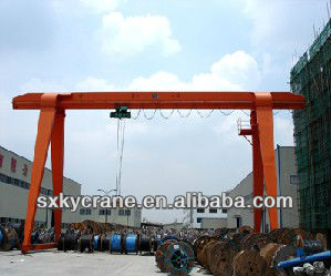 MH type single girder gantry crane 10ton capacity