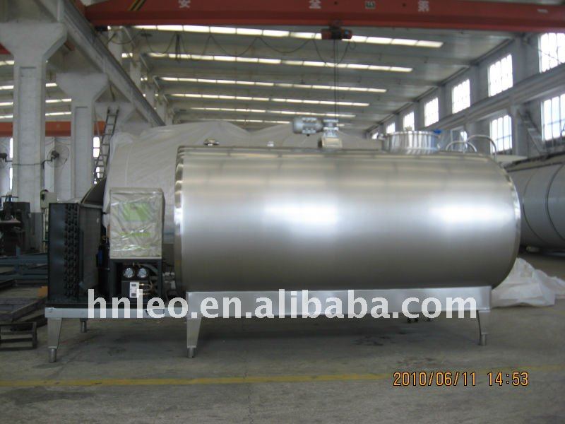 Milk cooling tank for farm use