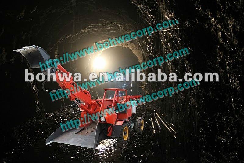 mini articulated wheel rock loader for underground mininig in tunnels
