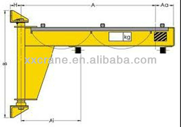 mini lifting crane jib crane used 1-7ton