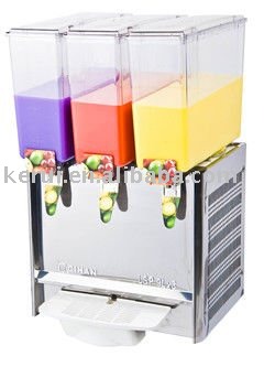 mixing or spraying refrigerated beverage dispenser and juice dispensers
