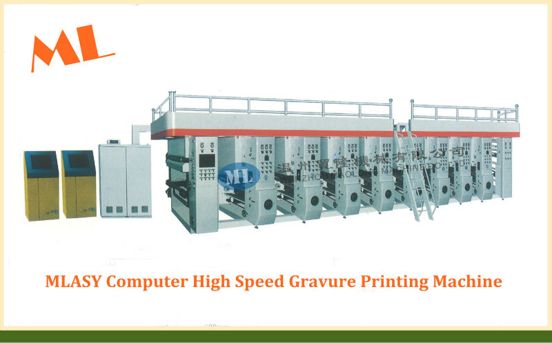 MLASY Computerized High Speed Eight Color Gravure Printing Machine