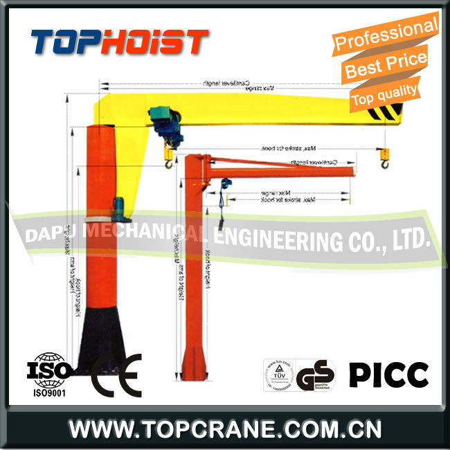 Mobile Jib crane 2 ton