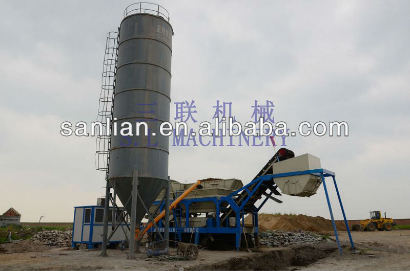 Mobile stabilized soil mixing plant