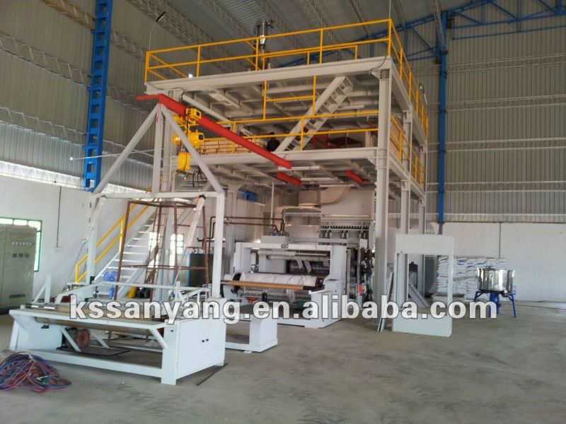 Most welcomed 1500-6000ton/year PP non woven machinery