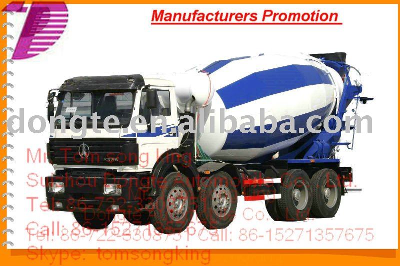 Mr.Tom:86-152713576 North Benz Cement Truck concrete mixer truck /6*4/3450+1450/2532B 9~12m3 manufacturer