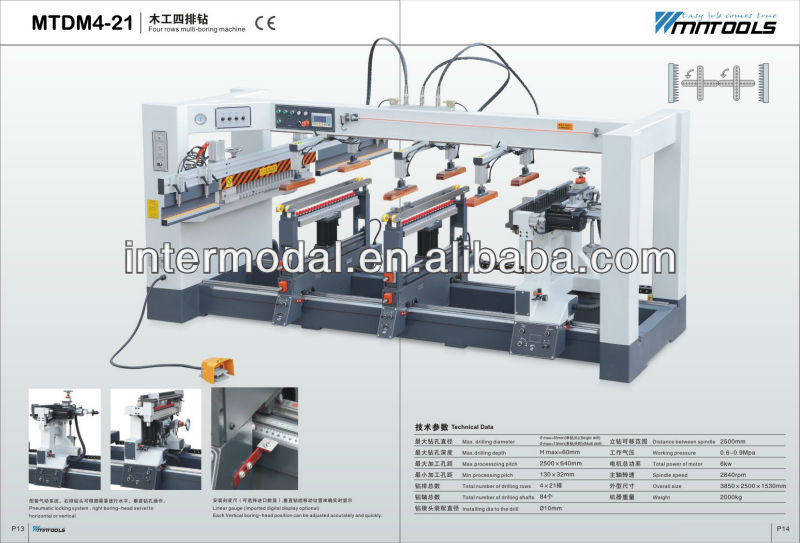 MTDM4-21 Four rows multi-boring machine