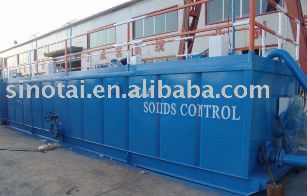 Mud tank of well drilling fluids system