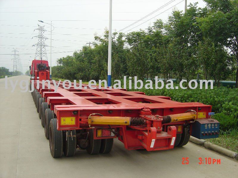 multi-axis hydraulic lifting suspension semi-trailer