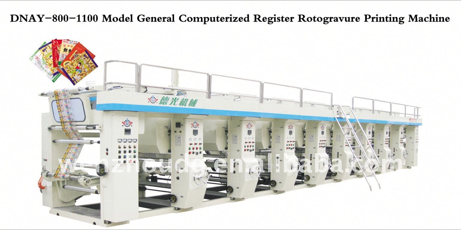 Multi-color rotogravure printing printer
