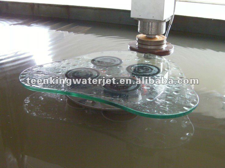 Multi-Functional waterjet machine for glass cutting