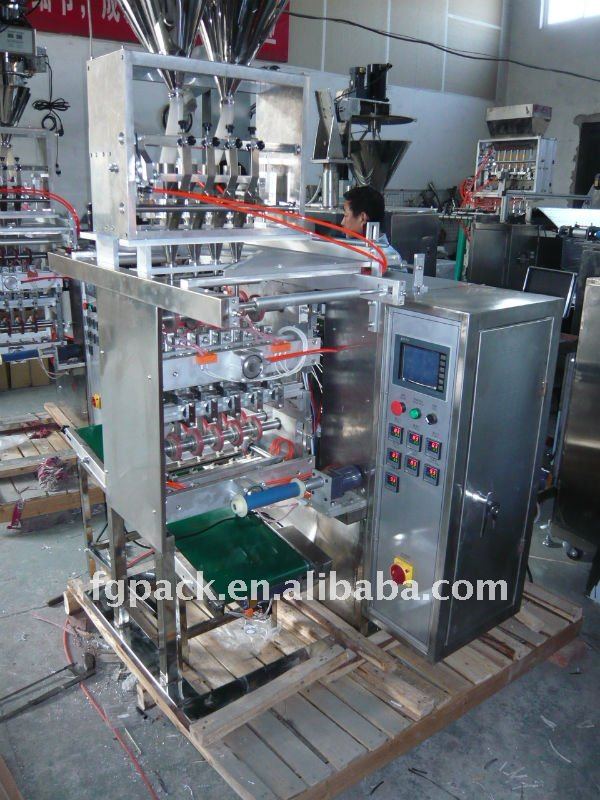 Multi-lines four sides sealing packaging machine