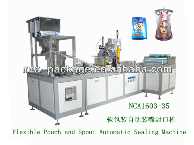 NCA1603-35 Flexible Pouch and Spout Automatic Sealing Machine