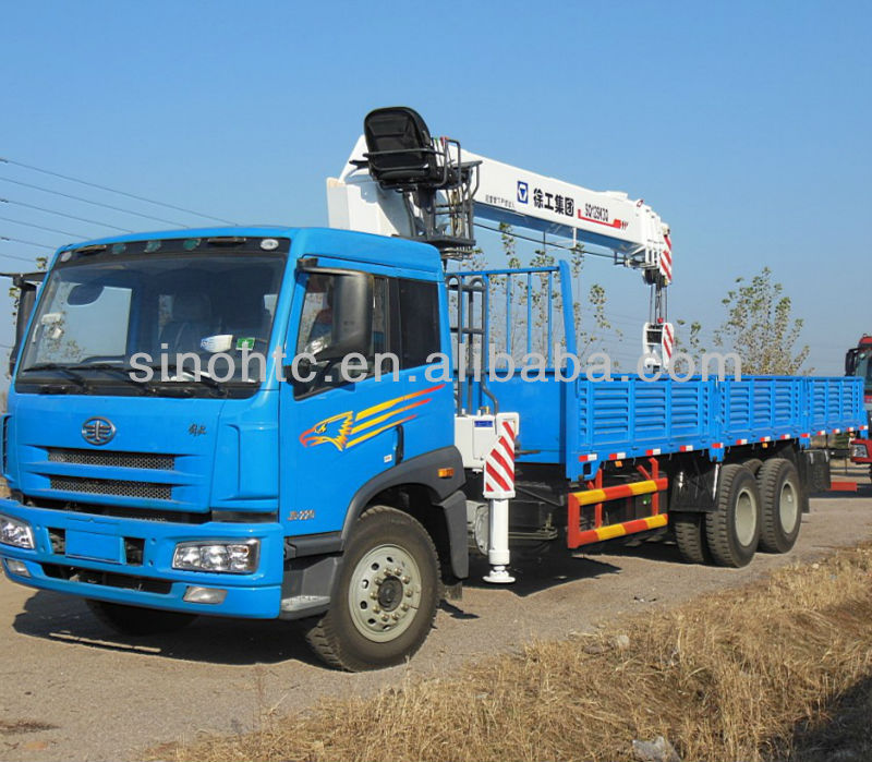 New model FAW 6X4 12 ton crane truck