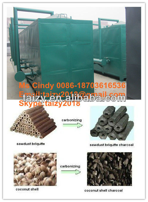 No-smoking bamboo/wood log carbonization stove with low price 0086-18703616536