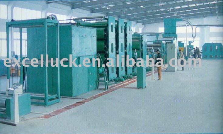 Nonwoven fabric production line