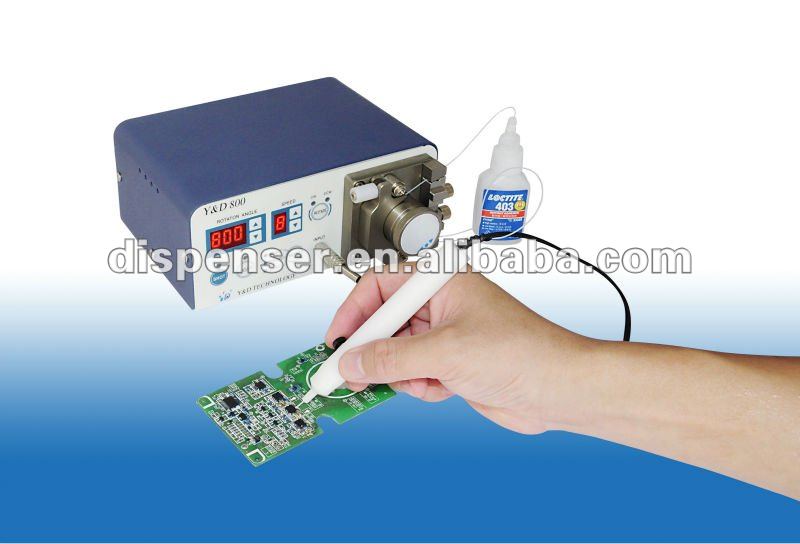 OEM/ODM semi-automatic send-pressure vacuum tube dispenser for AB glue