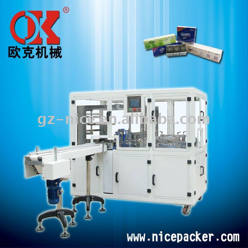 OK-401 Type Full-auto Handkerchief Tissue Bundling Packing Machine