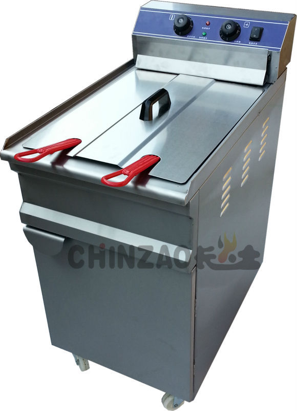 One Tank Two Baskets Electric Chips Fryer (DZL-48V)