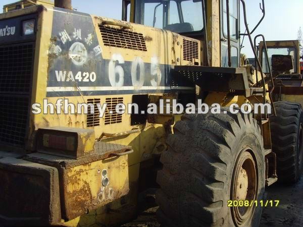 original loader wa420 , wheel loader,used wheel loader wa420 loader, used loader, used koamtsu wheel loader