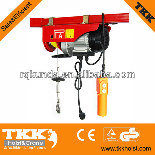 PA400,Mini Wire Rope Electric Hoist Winch,approved by CE