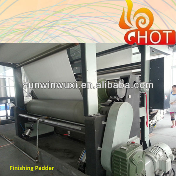 Padding machine for fabric chemical finishing process