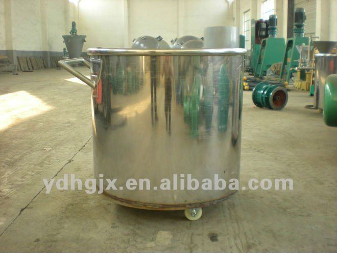 Paint 3mm Stainless steel 304 Mixing Tank with wheels