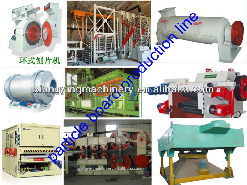 Particle board production line