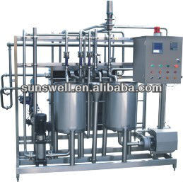 Pasteurizing machine for milk and juice