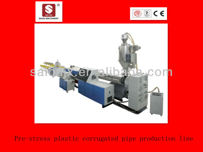 PE corrugated tube extrusion line