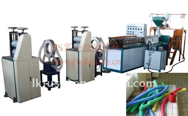 pe foam tube extruder