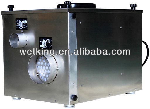 Perfect air dehumidifier with stainless steel shell