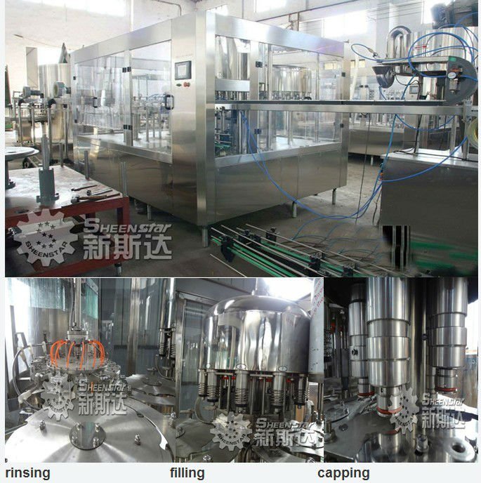 PET bottle water washing filling capping machine