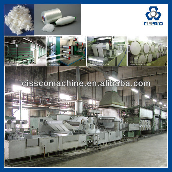 PET FIBER MACHINE, PET STAPLE FIBER MAKING MACHINES, RECYCLED POLYESTER STAPLE FIBER MACHINE