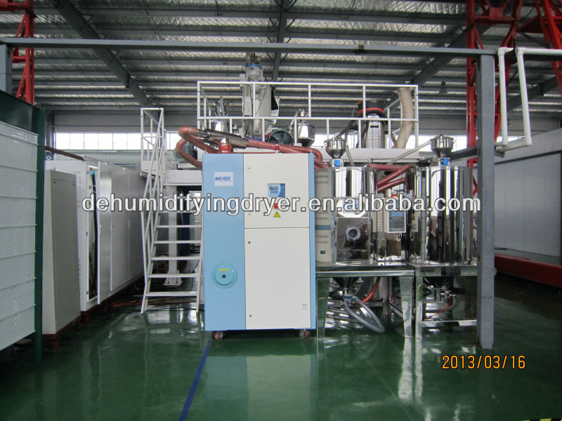 PET plastic dehumidifying dryer for PET film making