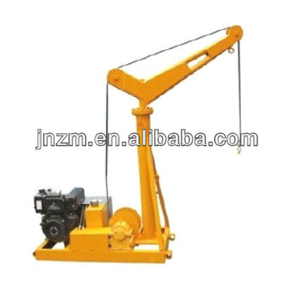 petrol crane 1000kg winch / diesel hoist 300kg and 500kg diesel engine lifter