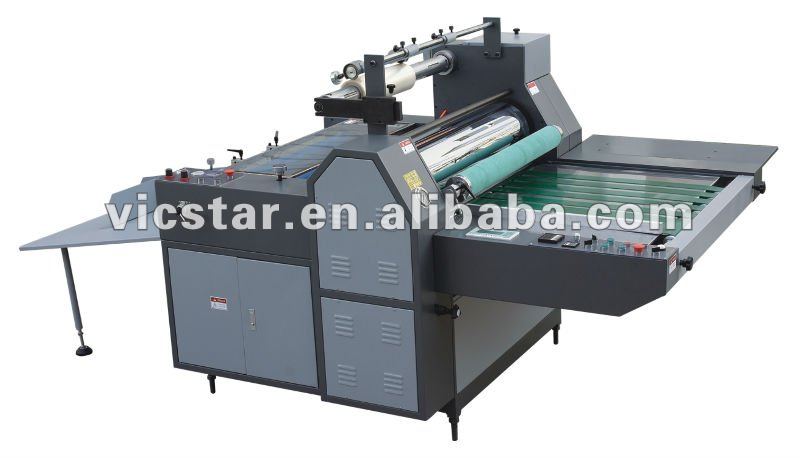 PFLE-560/740/920 semi-automatic pre-glue and glueless hydraulic film laminating machine