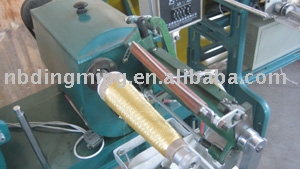 Pineapple type metallic yarn winding machine