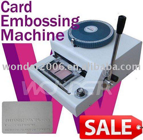 Plastic Card Embossing Machine