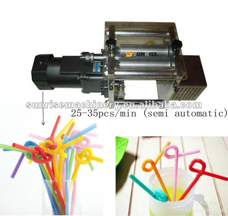 Plastic drinking straw machine