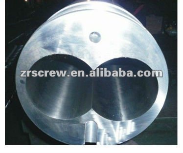Plastic extrusion screw and barrel embossing roller