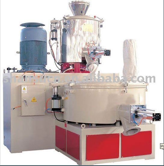 Plastic heating and cooling mixing machine