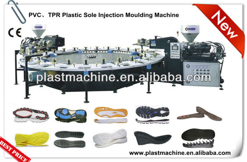 plastic injection moulding machine for shoe sole